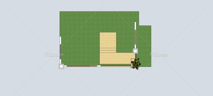 围墙护栏(78199)su模型下载