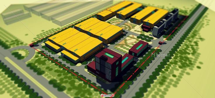 标准的工厂厂房及园区规划方案，在某大院实习期