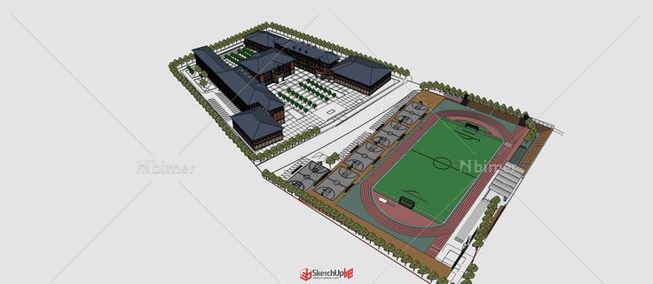 最近收集的学校模型  如有雷同  纯属巧合