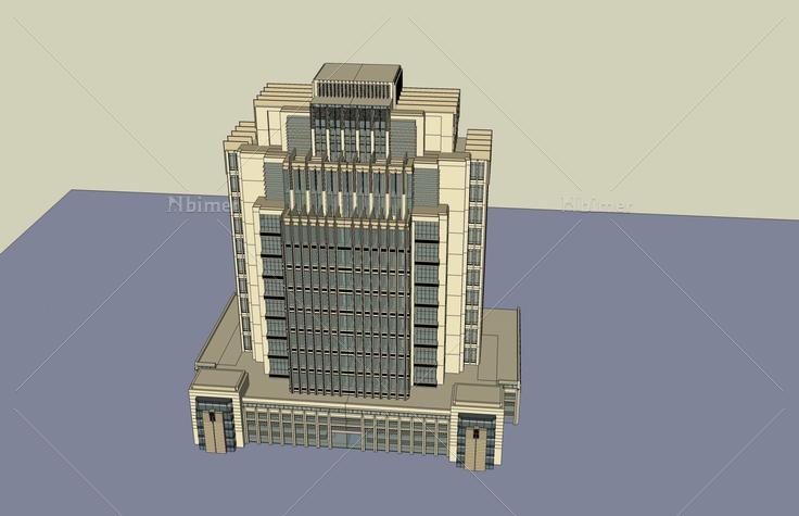 新古典风格政府办公楼(53166)su模型下载