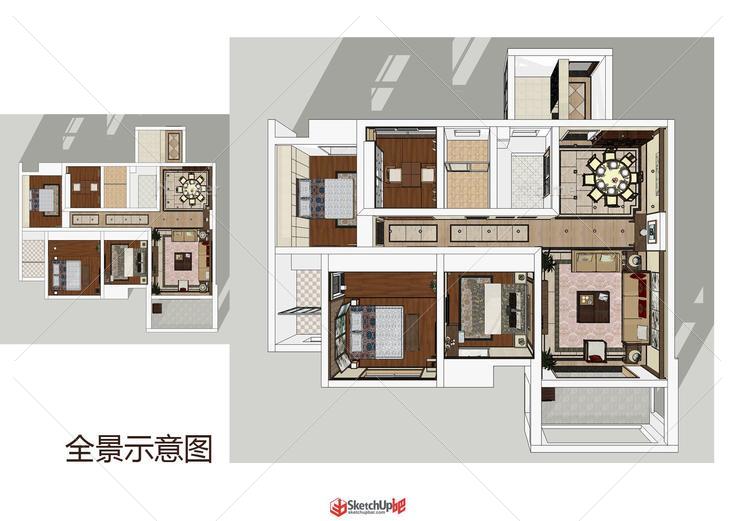 2014年的一个中式（附全套模型和施工图），需要