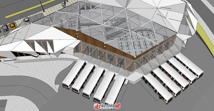 交通建筑——客运站模型分享