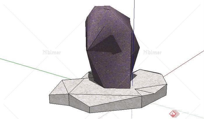 景观置石SketchUp(SU)3D模型