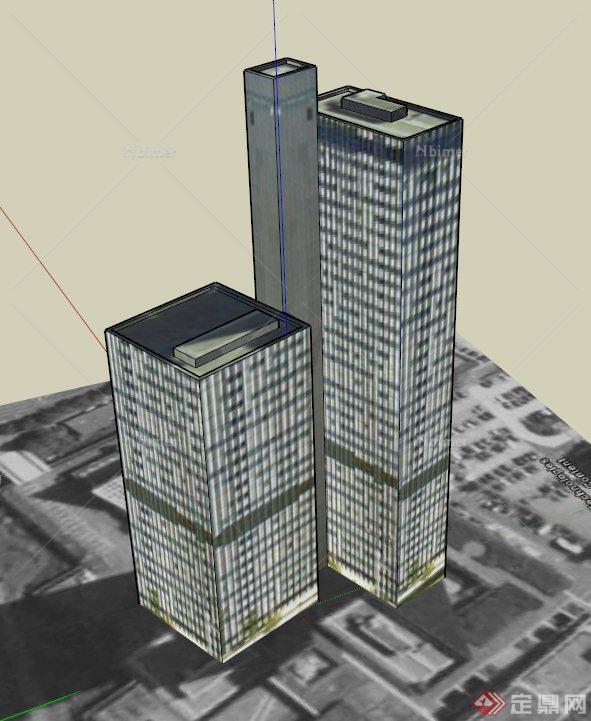 德国某大楼建筑设计SU模型