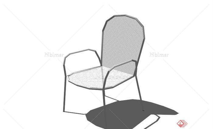 现代简约玻璃椅子设计SU模型[原创]