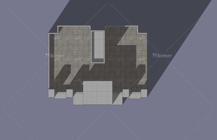 现代多层住宅楼(41243)su模型下载