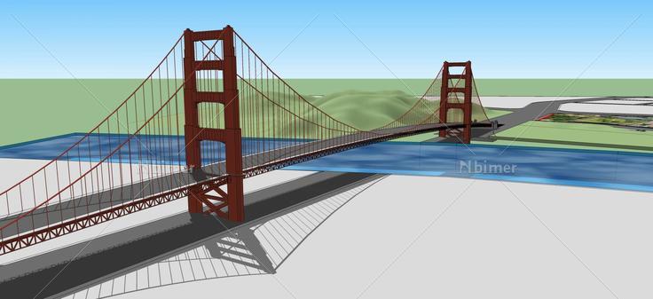 大桥景观(52748)su模型下载