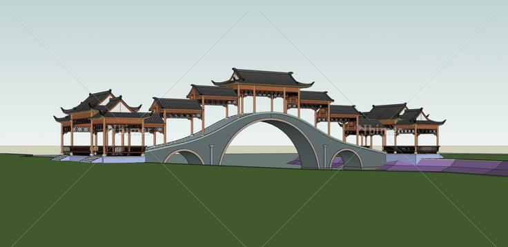 梅湾桥(35989)su模型下载