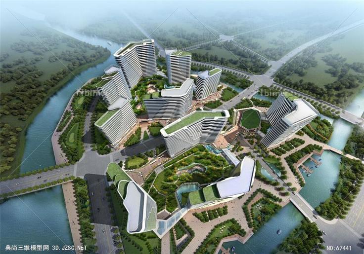 上海佘山地块酒店商业公寓景观规划