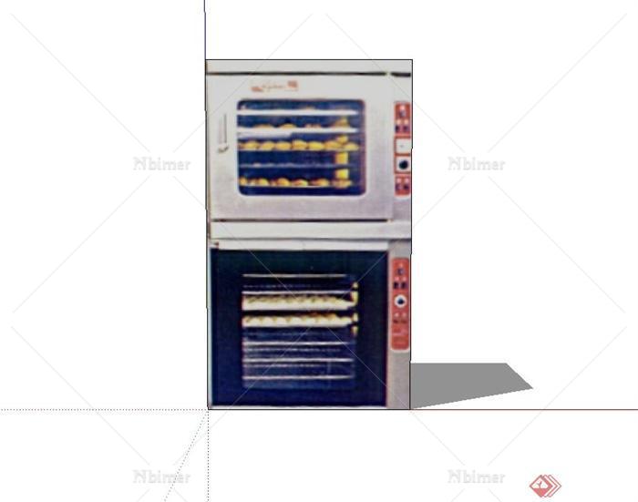 厨房烤箱电器设计su模型[原创]