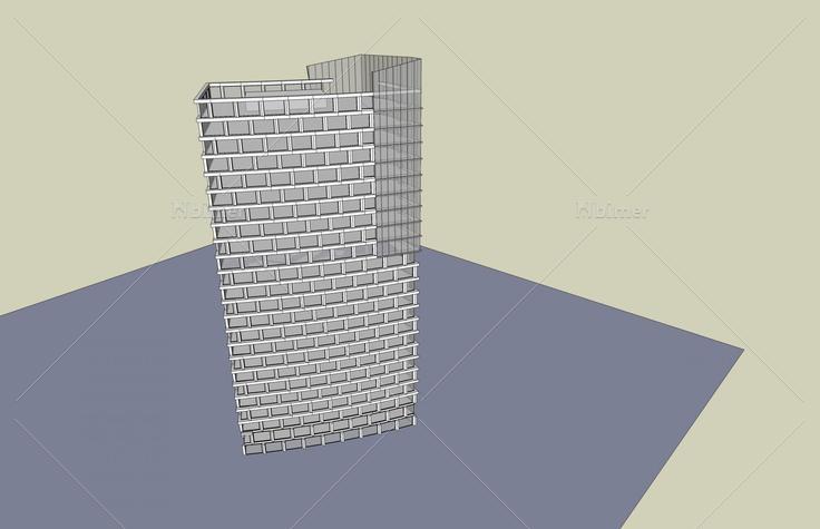 现代高层办公楼(48896)su模型下载