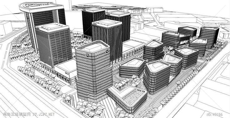 中国航空技术进出口总公司总部 su模型 3d