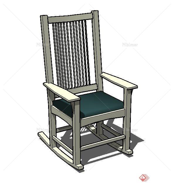 一个现代风格座椅SU模型素材（5）