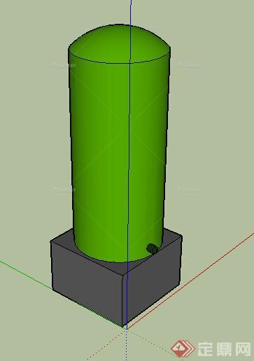 设计素材之现代水容器设计su模型