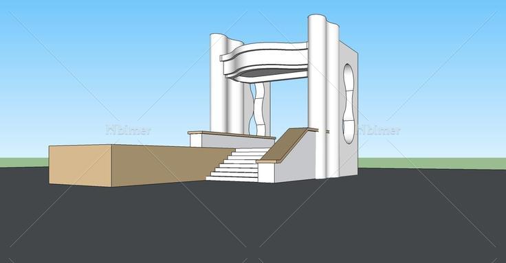 建筑构件-门头入口(75862)su模型下载