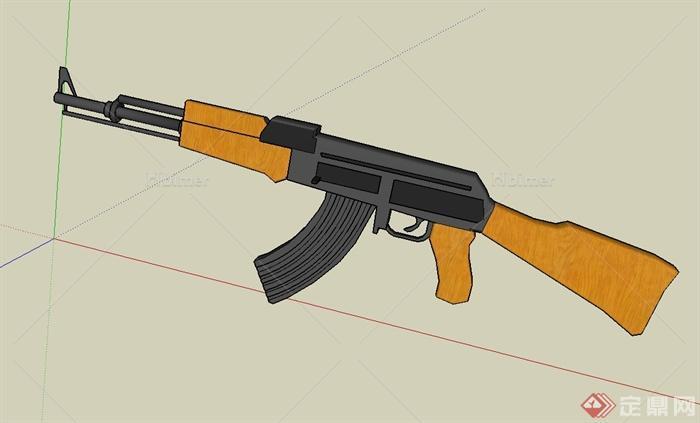 AK47枪设计su模型[原创]