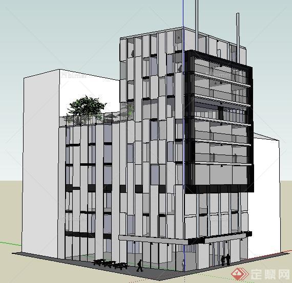 某多层办公楼建筑设计SU模型