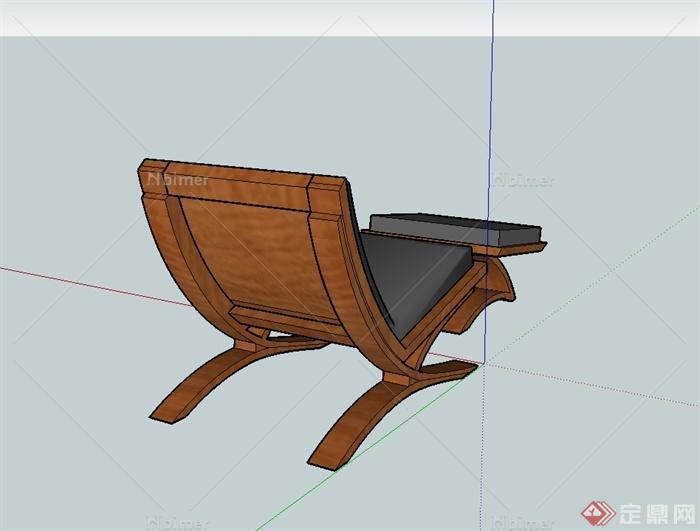 现代风格室内沙发躺椅设计su模型[原创]
