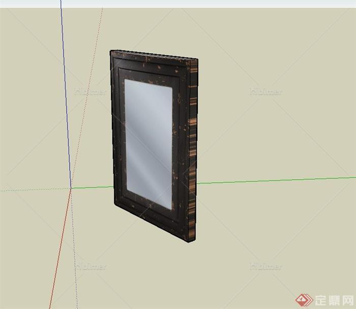 现代风格洗漱镜子设计su模型[原创]