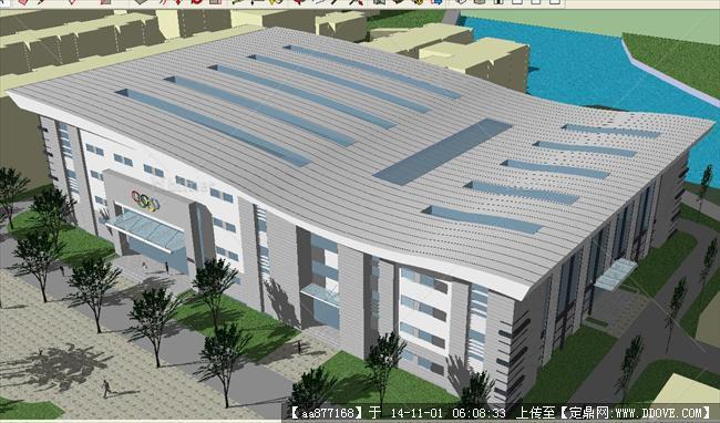 奥运体育馆精细SU设计模型