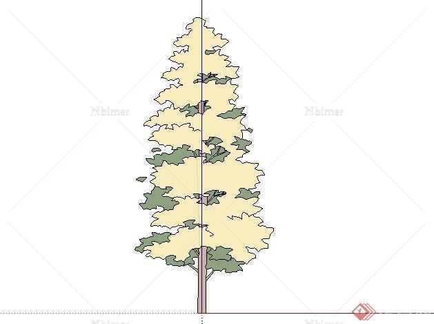 手绘2D乔木12SketchUp(SU)3D模型