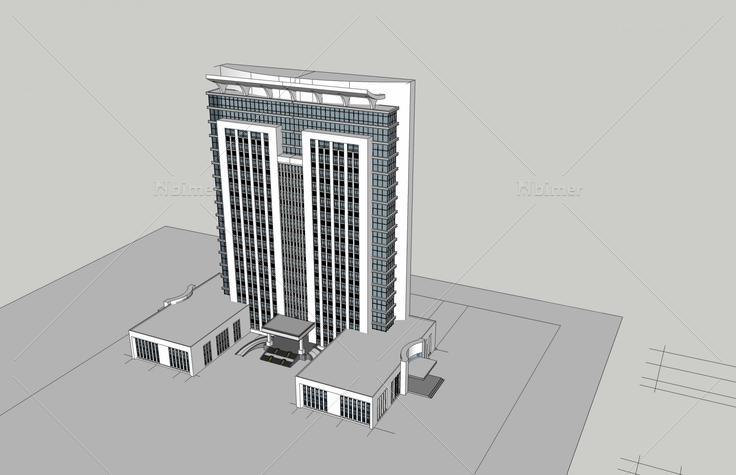 现代高层办公楼(51714)su模型下载