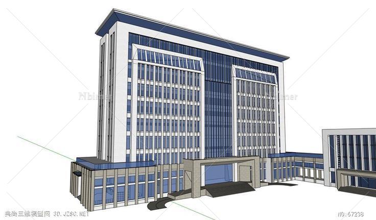 某政府办公楼效果图模型办公楼