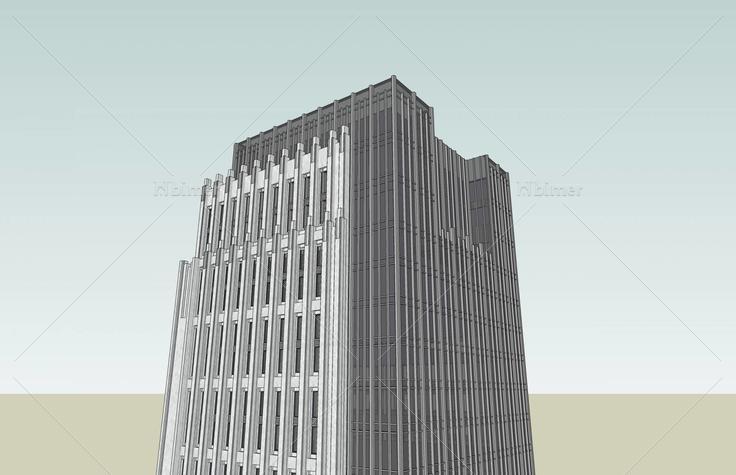 新古典风格高层办公楼(40898)su模型下载