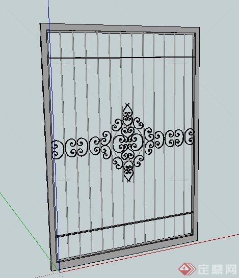 精美铁艺大门su模型[原创]