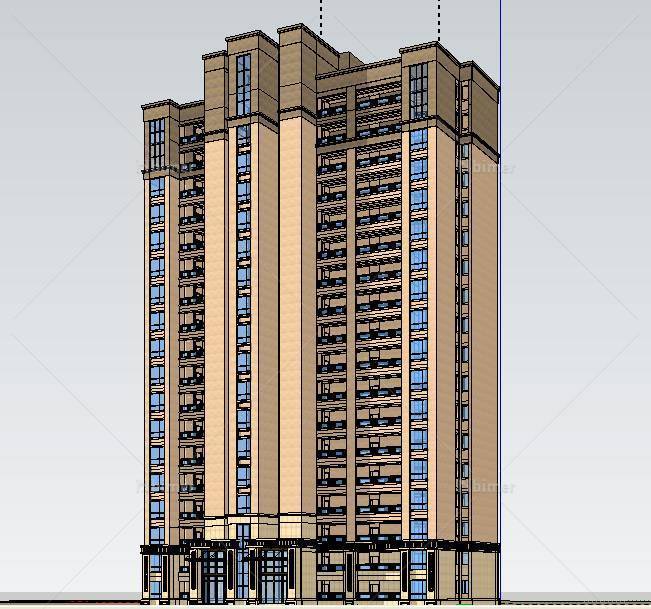 住宅  高层(158436)su模型下载