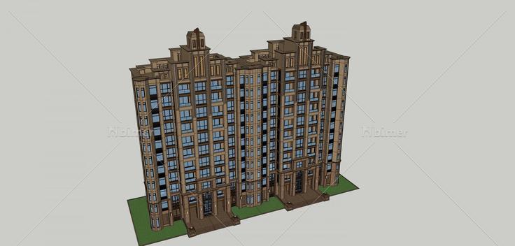 高层住宅楼(41800)su模型下载