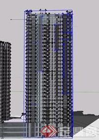 某特色商住建筑大厦SU模型