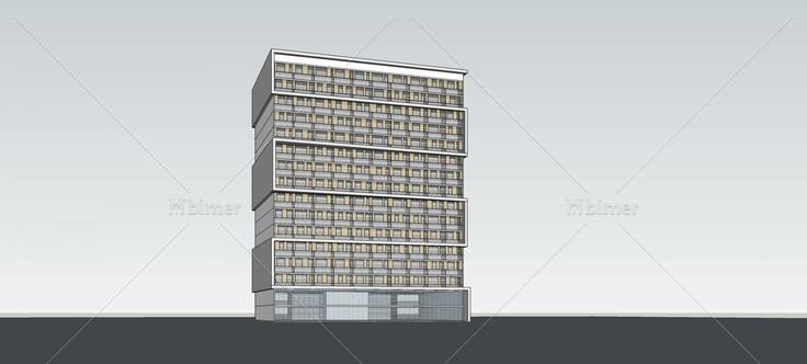 现代高层办公楼(76673)su模型下载