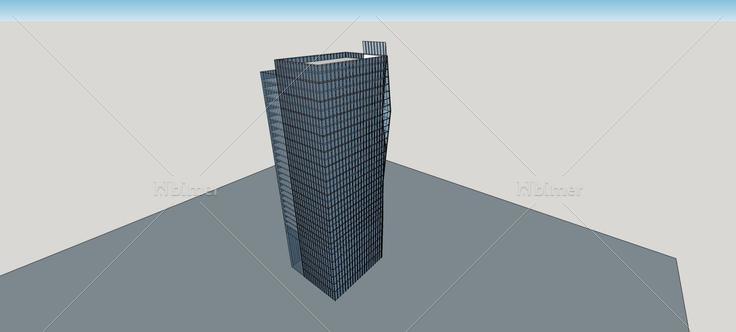 现代高层办公楼(76411)su模型下载