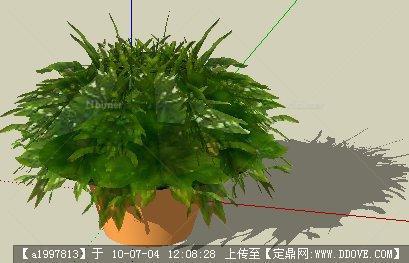 盆花SU模型