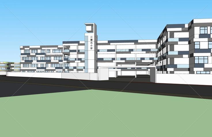 学校--小学(43450)su模型下载