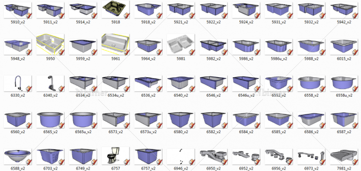 sketch up组件及家具等共842个