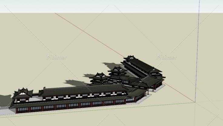 ~~~精细的古建筑模型（~），，可以做商业，附Sk
