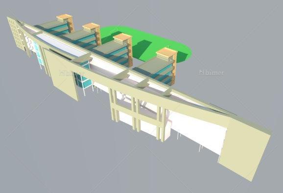 全套图模（大门和教学楼）从插件、dwg图纸到模型