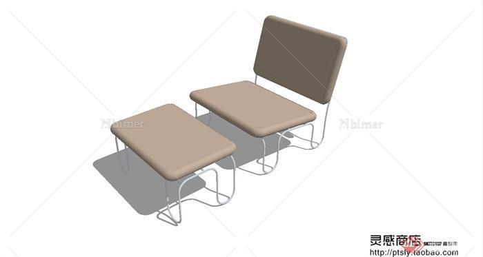 某现代风格沙发椅组合设计SU模型[原创]