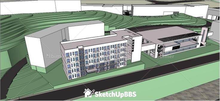 分享一个大规划又有细的规划建筑，附sketchup模