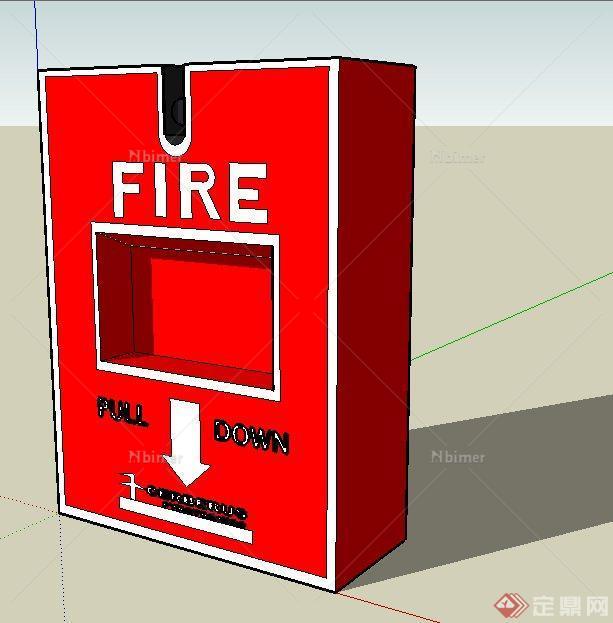 一个灭火箱SU模型