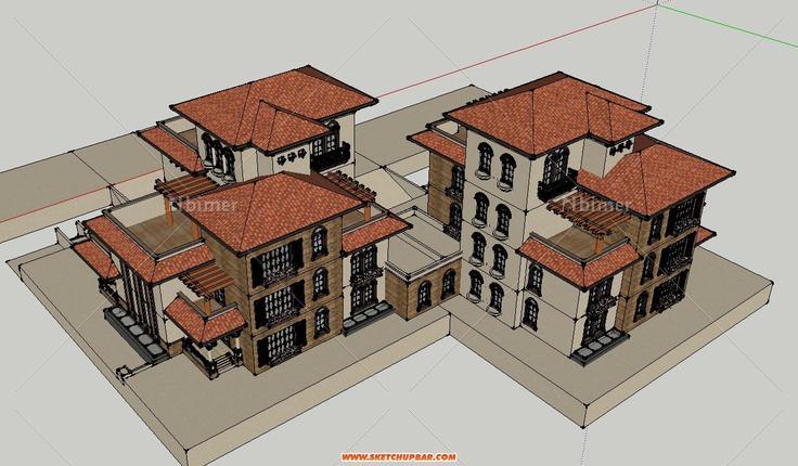 <蒂格建筑>原创超实用精模-类独栋1