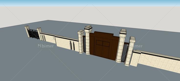 庭院大门(74977)su模型下载