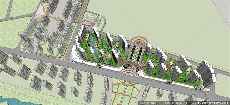 Sketch Up 精品模型---小区基地模型
