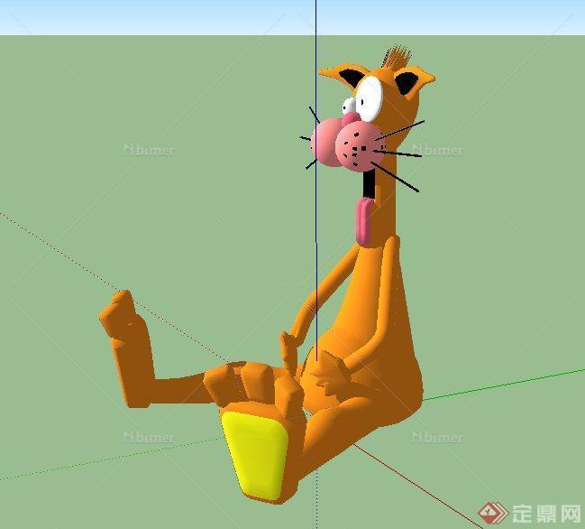 3D动漫人物机器猫设计SU模型
