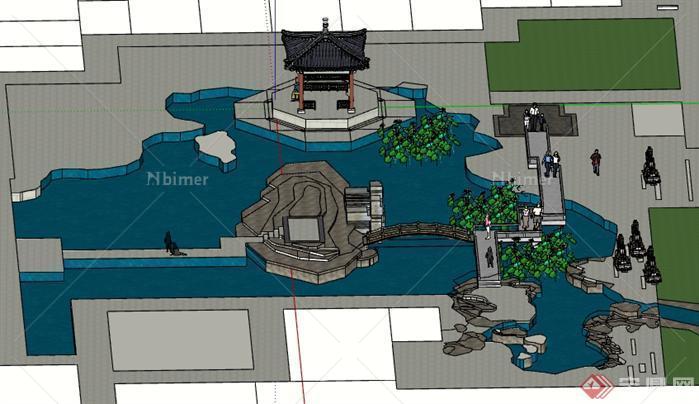 某公园景观设计SU模型1