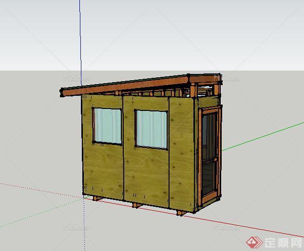 某个小型居住房设计SU模型