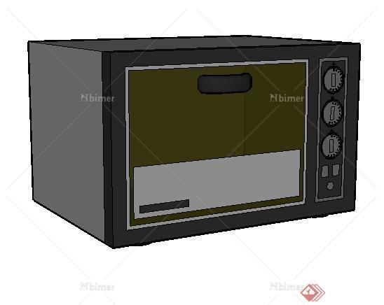 设计素材之电器设施 微波炉设计素材su模型