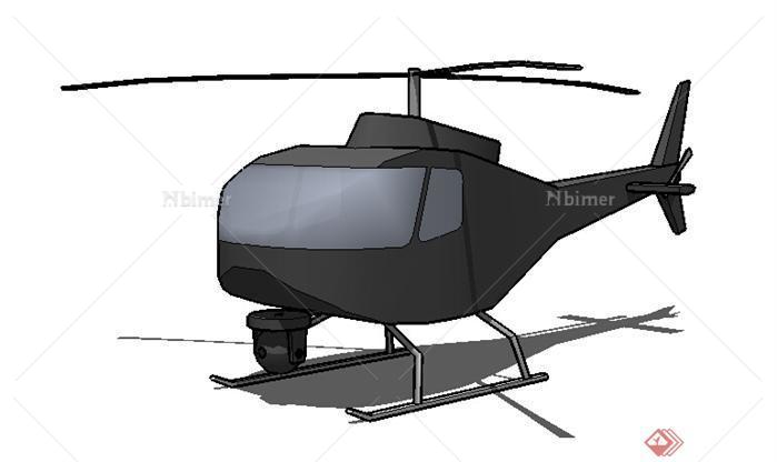 设计素材之交通工具飞机设计方案SU模型素材